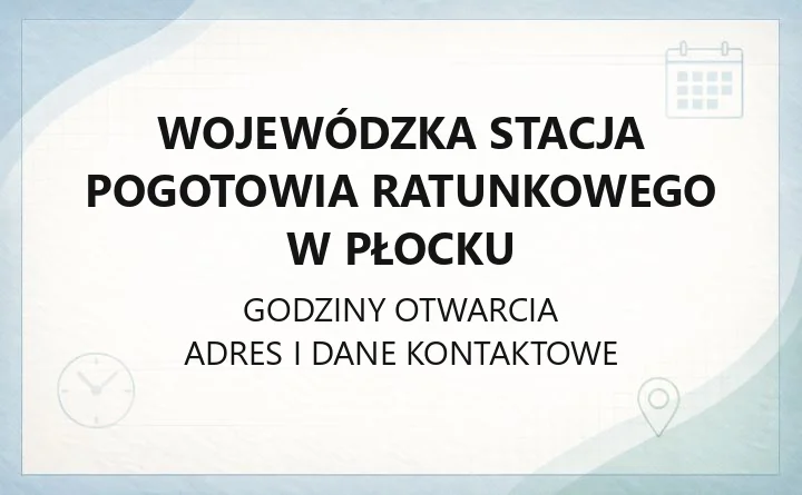 Wojewódzka Stacja Pogotowia Ratunkowego w Płocku - kontakt, NiŚ OZ, dokumentacja medyczna