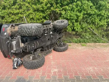 Dwaj kierowcy quadów stracili panowanie. Wypadki w powiatach Płocka